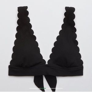 Aerie Scallop Triangle Bikini Top